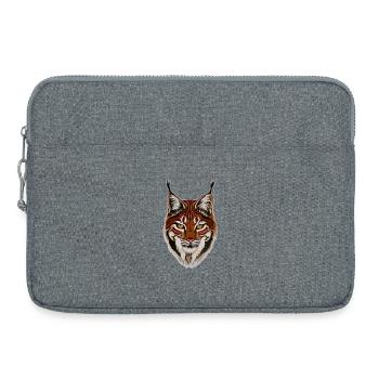Luchs - Europas größte Raubkatze - Laptoptasche 15" - Grau meliert - Vorne