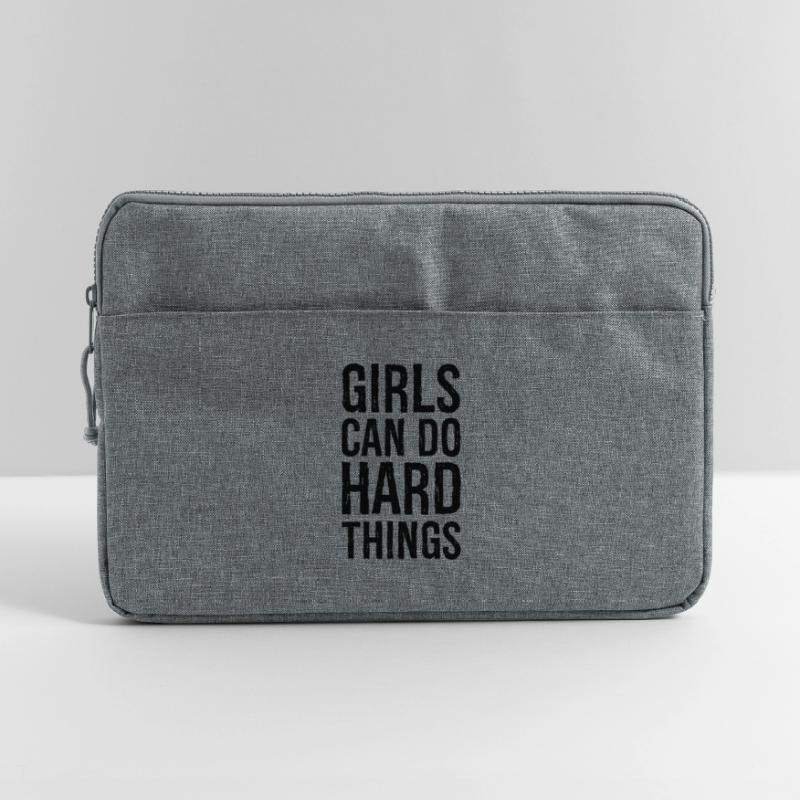 Mädchen können harte Dinge tun Laptoptasche 15"