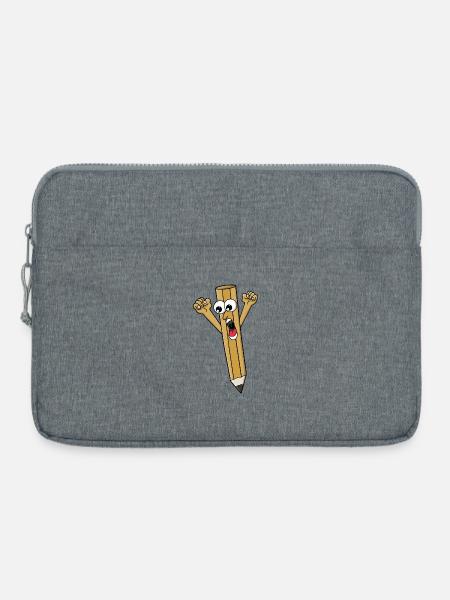 Verängstigter Bleistift - Laptoptasche 15" - Grau meliert