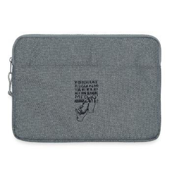 Tout peut être mélangé avec de l’alcool - Sacoche pour ordinateur portable 15 pouces - gris chiné - Devant