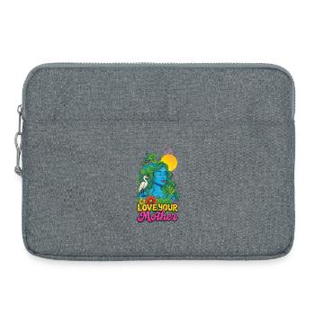 Love Your Mother Nature Goddess - Laptop bag 15" - heather grey - Front