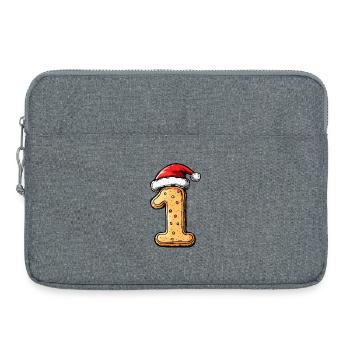 1 Number Biscuit Christmas - Laptop bag 15" - heather grey - Front