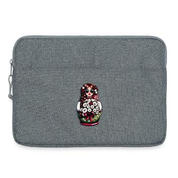 Matriochka en russe Matriochka Poupée Russe - Sacoche pour ordinateur portable 15 pouces - gris chiné - Devant