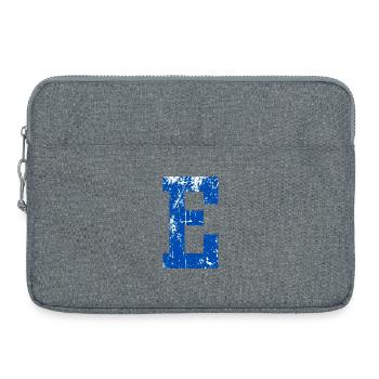 Letter e sport retro - Laptoptasche 15" - Grau meliert - Vorne