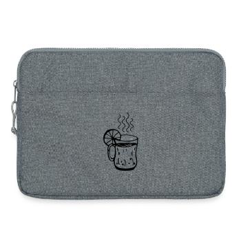 Mulled wine cup Christmas - Laptop bag 15" - heather grey - Front
