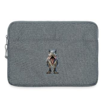 Tyrannosaure Rex - Sacoche pour ordinateur portable 15 pouces - gris chiné - Devant