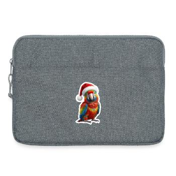 Colorful parrot brings color to the festival - Laptop bag 15" - heather grey - Front
