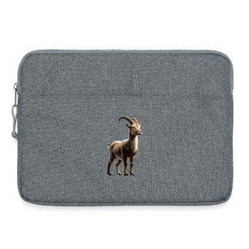 Steinbock Ziege Alpensteinbock Capricorn Ziegen - Laptoptasche 15" - Grau meliert - Vorne