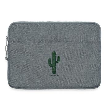Still Alive Like My Plants – Kaktus Motiv - Laptoptasche 15" - Grau meliert - Vorne