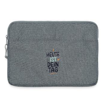 Today is your day positive motivational saying - Laptop bag 15" - heather grey - Front