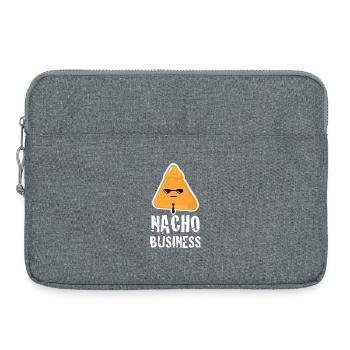 Commerce de nacho, nourriture drôle, t-shirts graphiques à jeux de mots, - Sacoche pour ordinateur portable 15 pouces - gris chiné - Devant