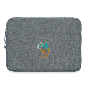 Yoga design_31 - Laptop bag 15" - heather grey - Front