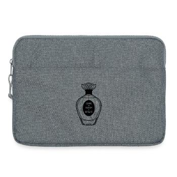 Parfum de Retraite Femme (texte noir) - Sacoche pour ordinateur portable 15 pouces - gris chiné - Devant