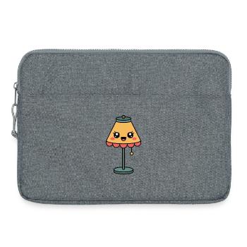 Lampe Tischlampe süßes Comic - Laptoptasche 15" - Grau meliert - Vorne