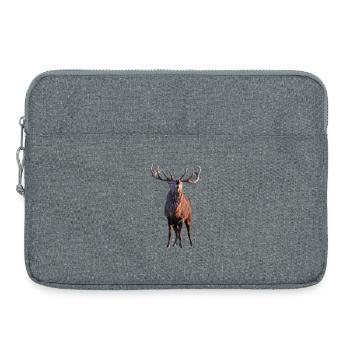 Röhrender Hirsch - Laptoptasche 15" - Grau meliert - Vorne