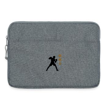 Boxing Japanese characters - Laptop bag 15" - heather grey - Front