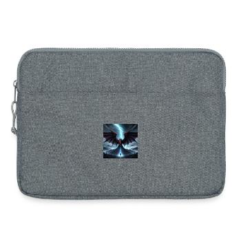 Drachensturm über Mondkuppe - Laptoptasche 15" - Grau meliert - Vorne