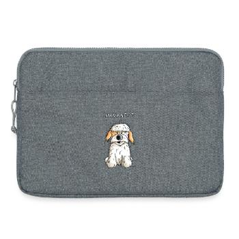 Lustiger Havaneser - Laptoptasche 15" - Grau meliert - Vorne
