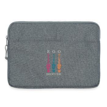 ego shooter - triple guns print by CD - Laptoptasche 15" - Grau meliert - Vorne