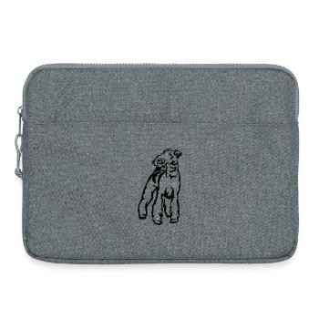 Fox terrier - Laptop bag 15" - heather grey - Front