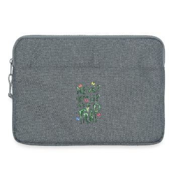 Nie Erwachsen Werden – Falle - Laptoptasche 15" - Grau meliert - Vorne