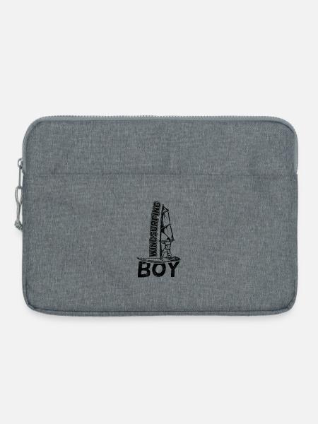 Windsurf Jungs - Laptoptasche 15" - Grau meliert