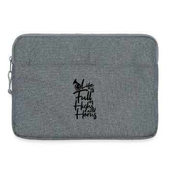 Waldhorn Witz - Laptoptasche 15" - Grau meliert - Vorne