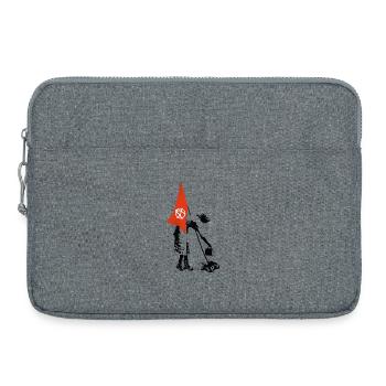 Drapeau Drapeau Anarchie - Rébellion Punk - Sacoche pour ordinateur portable 15 pouces - gris chiné - Devant