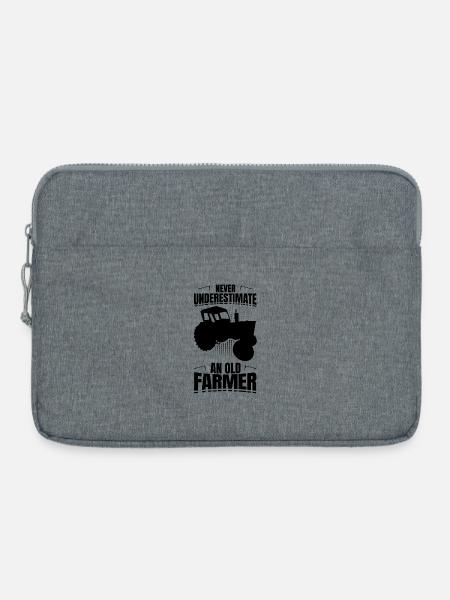 Landwirt Großvater - Laptoptasche 15" - Grau meliert