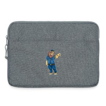 Lion Policier Lunettes de Soleil Police - Sacoche pour ordinateur portable 15 pouces - gris chiné - Devant