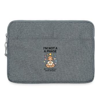 I'M NOT A PHASE - Laptop bag 15" - heather grey - Front