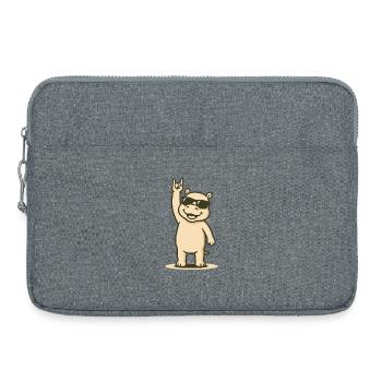 HipHoppo Rocks - Laptoptasche 15" - Grau meliert - Vorne