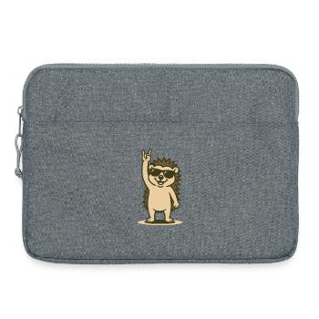 Rock’n’Roll Igelbaby - Laptoptasche 15" - Grau meliert - Vorne