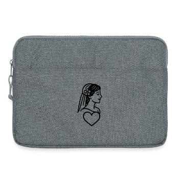The Bride - Laptop bag 15" - heather grey - Front