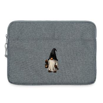Sorcier de conte de fées avec lanterne - Sacoche pour ordinateur portable 15 pouces - gris chiné - Devant