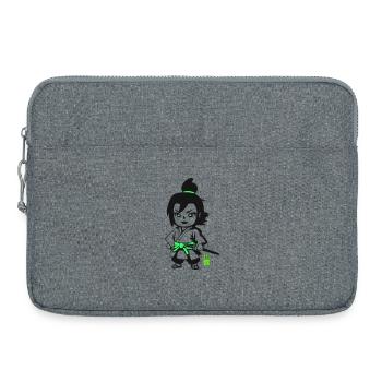 Little Samurai - Laptop bag 15" - heather grey - Front
