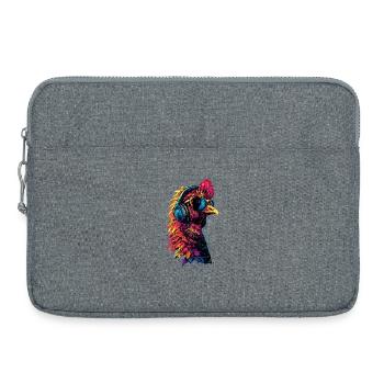 Truthahn Hühner Vogel Truthuhn Pute Fasan Turkey - Laptoptasche 15" - Grau meliert - Vorne