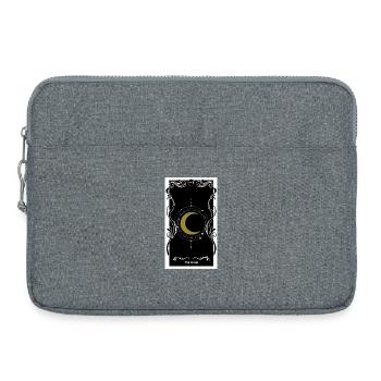 La lune  - Sacoche pour ordinateur portable 15 pouces - gris chiné - Devant