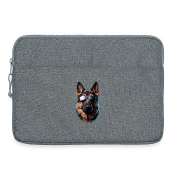 Les chiens bergers allemands adorent les chiens bergers allemands - Sacoche pour ordinateur portable 15 pouces - gris chiné - Devant