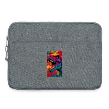 Dinosaurier - Laptoptasche 15" - Grau meliert - Vorne