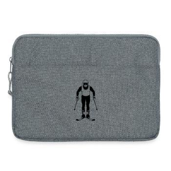 Skiing - Laptop bag 15" - heather grey - Front