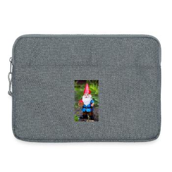 Garden gnome with basket - Laptop bag 15" - heather grey - Front