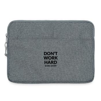 Dont Work Hard Work Smart - Laptop bag 15" - heather grey - Front