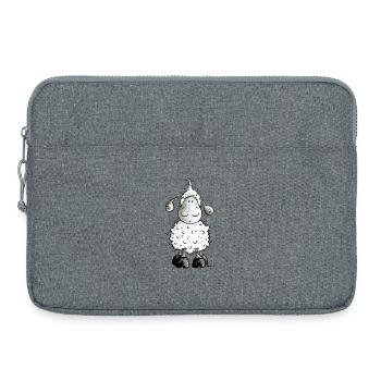 Mc Wolle Wollschaf Schaf - Laptoptasche 15" - Grau meliert - Vorne