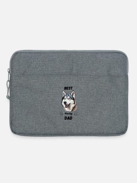 Best Husky Dad - Laptoptasche 15" - Grau meliert