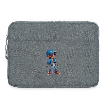 Jeune adolescent cool - Sacoche pour ordinateur portable 15 pouces - gris chiné - Devant
