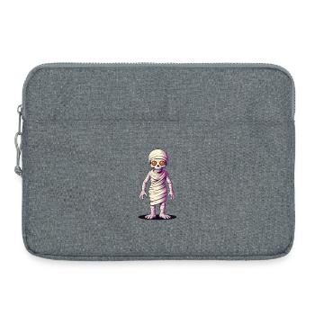 Halloween Mummy - Laptop bag 15" - heather grey - Front