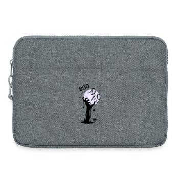 Moonlit night bats over creepy tree - Laptop bag 15" - heather grey - Front