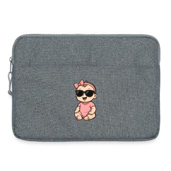 Baby Girl Comic - Laptoptasche 15" - Grau meliert - Vorne