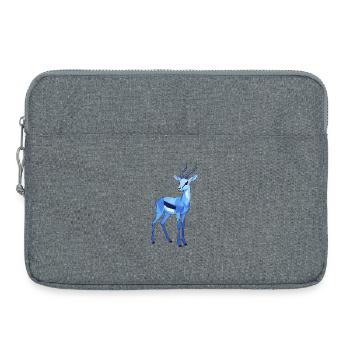 Blue Geo Roebuck - Laptop bag 15" - heather grey - Front